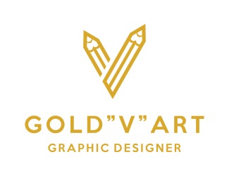 Projekt graficzny logo dla firmy online Golden "V" Art